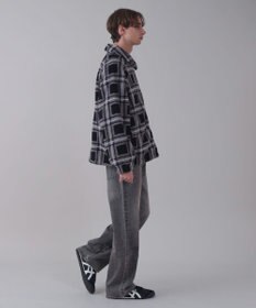 WEGO 【ユニセックス着用ITEM】ボアチェックブルゾン