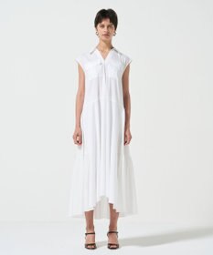 GRACE CONTINENTAL ティアードコンビシャツワンピース