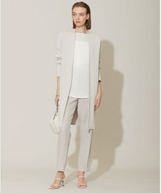 ICB 【洗える】コットンアセテートスムース ロングニットアウター