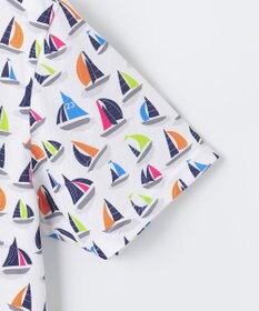 23区GOLF 【MEN】【吸水速乾・UVケア】マルチヨットプリント 半袖ポロシャツ