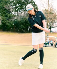 PW CIRCULUS 【WOMEN】サイドボタン デザインスカート ゴルフウェア レディース