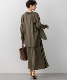 23区 L 【見上愛さん着用/洗える】スエーディーサテン キャミソール ワンピース