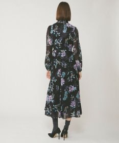 GRACE CONTINENTAL フラワーレイヤーワンピース