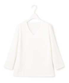 ICB 【洗える】スーペリアジャージー Vネックカットソー