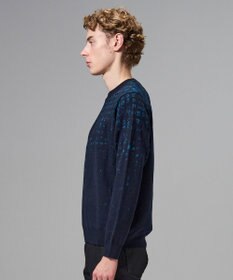 JOSEPH HOMME ドローイングブレイドジャガード　クルーネック長袖ニット