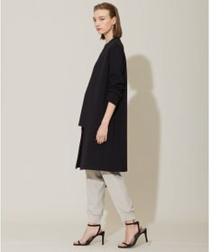 ICB 【洗える】コットンアセテートスムース ロングニットアウター