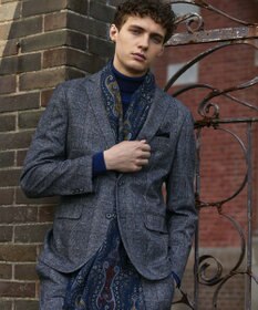 JOSEPH ABBOUD 【キングサイズ・ストレッチ】フランネルジャージ ジャケット