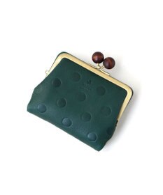 FOLNA RD ドット型押し ウッドボールがま口財布