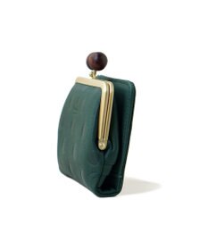 FOLNA RD ドット型押し ウッドボールがま口財布