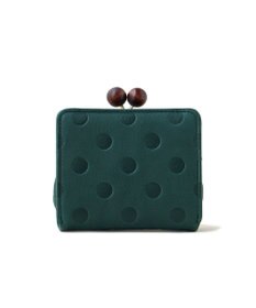 FOLNA RD ドット型押し ウッドボールがま口財布