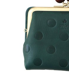 FOLNA RD ドット型押し ウッドボールがま口財布