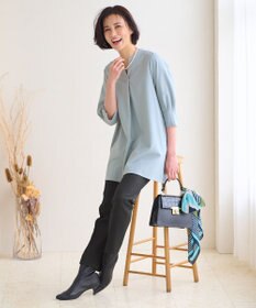 自由区 L 【セットアップ対応・洗える】ハニカムクロステーパード パンツ