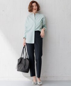 23区 【Oggi4月号掲載/洗える】CANCLINI バンドカラー シャツ