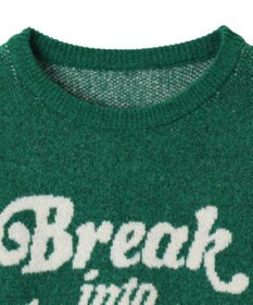 WEGO ロゴジャガードフラッフィーニット