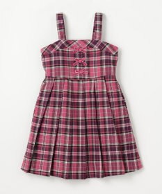 ANY KIDS チェックプリーツジャンパースカート