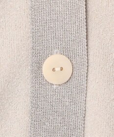ICB L 【洗える】 ウールテンセルミニブークレ カーディガン