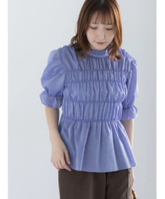 Te chichi スタンドフリルシャーリングブラウス