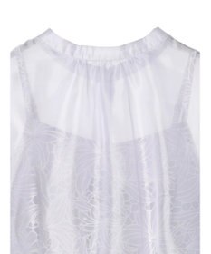 earth music&ecology ＳＥＴ２点　シアーブラウス＋レースキャミワンピース