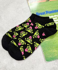 WEGO エイリアン総柄ショートソックス