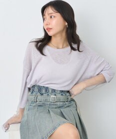 earth music&ecology ラメシアースリーブプルオーバー