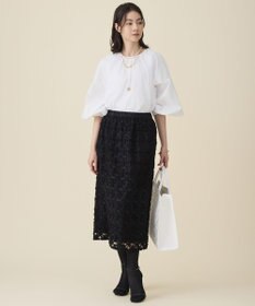 自由区 L ボリュームスリーブ ブラウス