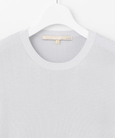 自由区 【洗える】ハイツイストコットンアセテート バックデザイン プルオーバーニット