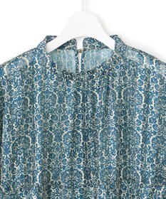 J.PRESS YORK STREET 【WOMEN】オリジナルタイルプリント ブラウス