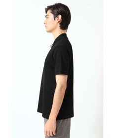 DAKS フロントジップ ハウスチェックパイピング ポロシャツ