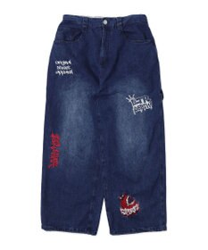 WEGO グラフィックデニムパンツ