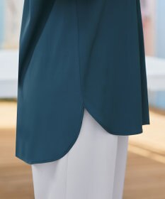 Tiaclasse L 【洗える】ラウンドスリットチュニック