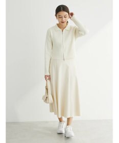 Green Parks レザーライクキリカエＡラインスカート