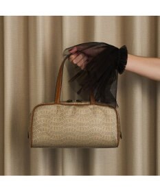 PELLE BORSA スモールボストン Grise グリーズ 9116