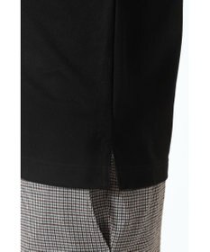 DAKS フロントジップ ハウスチェックパイピング ポロシャツ
