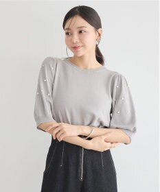 earth music&ecology パールスリーブニットプルオーバー