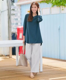 Tiaclasse 【洗える】ラウンドスリットチュニック