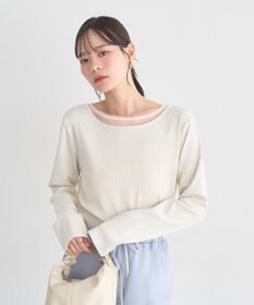 earth music&ecology レイヤード風テレコプルオーバー