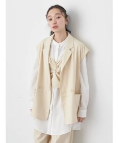 earth music&ecology ピンストライプジレ