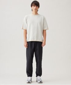 UNFILO MENS スラブジャージー イージー テーパードパンツ