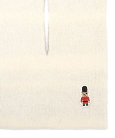 MOONBAT MACKINTOSH PHILOSOPHY 【日本製】バッキンガムベア付きウール100%縮絨プチマフラー