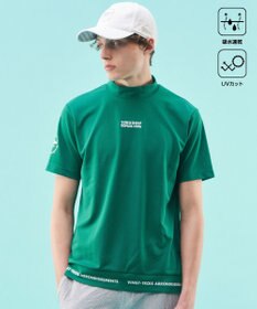 MEN】【吸水速乾/UVカット】ストレッチメッシュモックネックシャツ