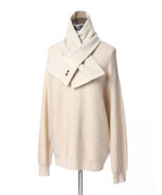 MOONBAT MACKINTOSH PHILOSOPHY 【日本製】バッキンガムベア付きウール100%縮絨プチマフラー