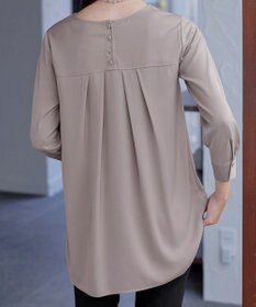 Tiaclasse L 【洗える】ラウンドスリットチュニック