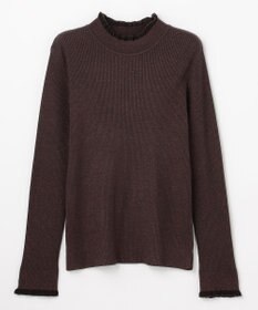 ANY SIS S CICA加工 ハイネック ニット