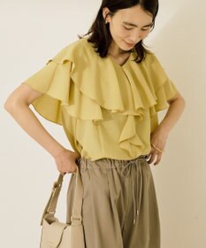 AMERICAN HOLIC イージーケアフリルシャツ