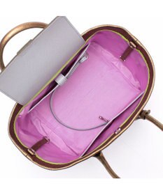 A.D.M.J. 【牛革】メタリックレザー/キューブトート21cm