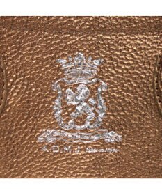 A.D.M.J. 【牛革】メタリックレザー/キューブトート21cm