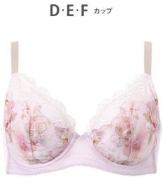 WACOAL 【小さく見せるブラ】 レーシィ ブラジャー 着やせ効果 コンパクトにメイク バストの突出をおさえる 背中の段差を軽減 大きいサイズ レディース BRB453 /ワコール