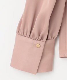 Feroux 【洗える】サテンボウタイ ブラウス