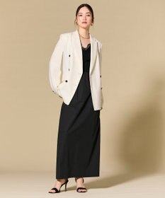 BEIGE， CAROLE / リネンライク ダブルジャケット