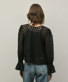 GRACE CONTINENTAL モチーフチュールブラウス